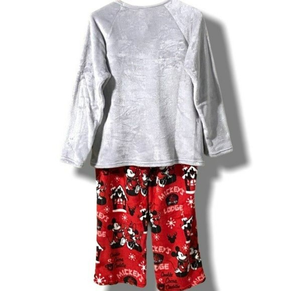 Disney Mickey & Minnie Plush Minky 2-Piece PJ Set - Picture 2 of 15
